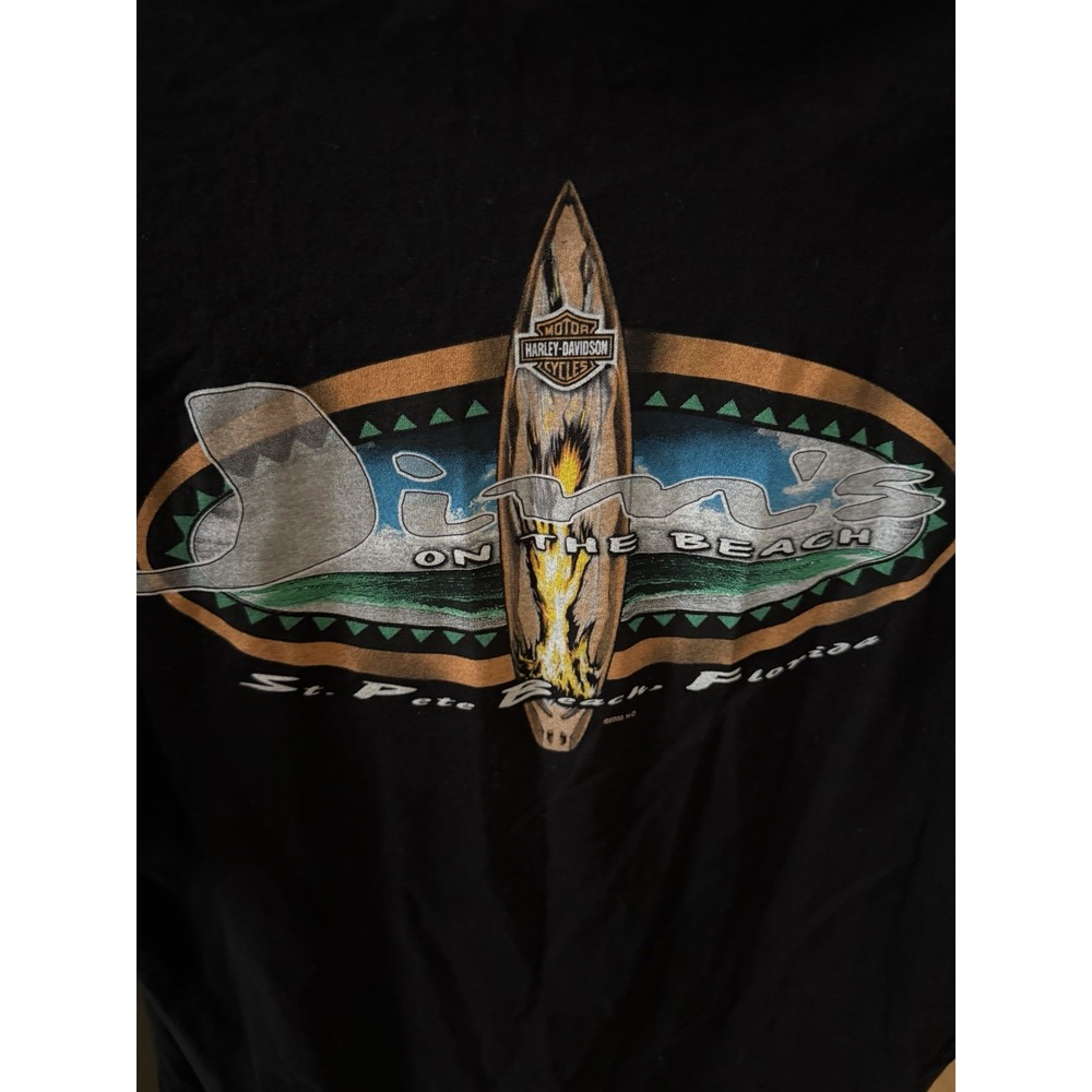 Harley Davidson T Shirt Eagle Graphic Mens XL St Pete Beach Florida - Picture 4 of 5